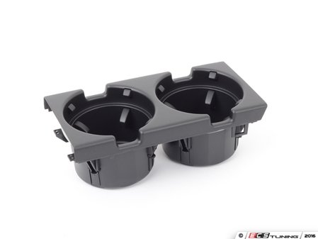 ES#86857 - 51168217953 - E46 Front Cup Holder Insert - Schwarz - Cup holder insert that fits into the center console - Genuine BMW - BMW