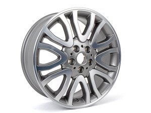 ES#2798655 - 36116855113 - 504 MINI Vanity Spoke Wheel 18" (5x112) Silver/ Polished - Priced Each - 7J X 18 ET:54 - MINI Yours Wheel - Genuine MINI - MINI