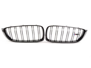 ES#3038738 - 51712352812-813 - M Performance Gloss Black Grilles - Pair - Give your M3 the sport treatment with these M Performance grilles! - Genuine BMW M Performance - BMW