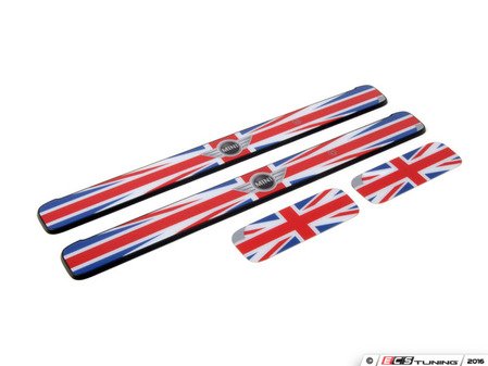ES#2787391 - 51472360668 - Illuminated Union Jack Door Sill Kit - Complete door sill kit with illuminated Union Jack theme - Genuine MINI - MINI