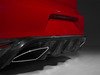 ES#3106593 - 014281ECS02AKT -  Carbon Fiber Rear Diffuser - with Touareg 3 Angular Exhaust Tips - (NO LONGER AVAILABLE) - Add Flare to your exhaust with this Carbon Fiber Rear Diffuser and Diesel Touareg Exhaust tip kit! - Assembled By ECS - 