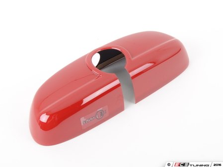 ES#2714926 - 51162353716 - Blazing Red Cover Rearview Mirror - Attaches to the back of the center mirror : alarm system. Manual dip. - Genuine MINI - MINI