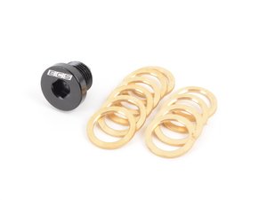 ES#2986563 - 013862ECS02A - Magnetic Oil Drain Plug  - Attracts metal particulates that would otherwise be circulating your engine! Includes 10 copper washers M16x1.5 - ECS - BMW