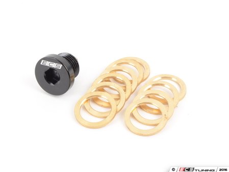 ES#2986563 - 013862ECS02A - Magnetic Oil Drain Plug  - Attracts metal particulates that would otherwise be circulating your engine! Includes 10 copper washers M16x1.5 - ECS - BMW