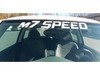 ES#3098409 - 92-9031 - M7 Straight Windshield Banner Decal - White - Vinyl windshield sticker - M7 Speed - MINI