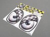 ES#3089002 - 92-9006 - M7 Eye Decal Set - Checkered Flag - Add some eyes to your engine bay wheel well - M7 Speed - MINI