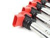 ES#2539180 - 101905621BKT - Ignition Service Kit - Includes eight red OE coil packs and eight Bosch spark plugs - Assembled By ECS - Audi