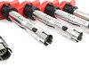 ES#2539180 - 101905621BKT - Ignition Service Kit - Includes eight red OE coil packs and eight Bosch spark plugs - Assembled By ECS - Audi