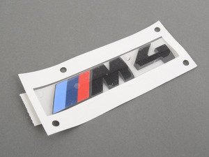 ES#3101351 - 51148068579 - M4 Black Trunk Emblem - Black out your emblems for a different look - Genuine BMW - BMW