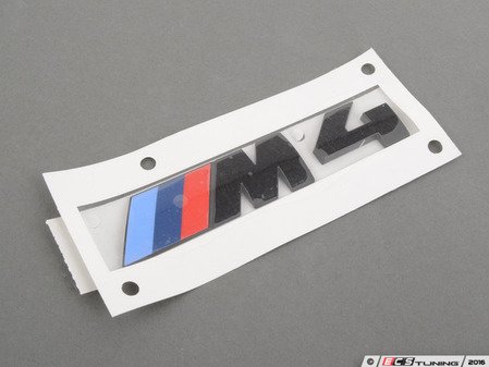 ES#3101351 - 51148068579 - M4 Black Trunk Emblem - Black out your emblems for a different look - Genuine BMW - BMW