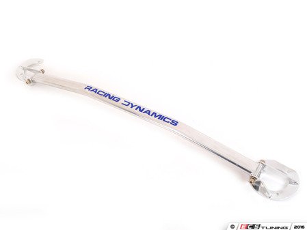 ES#3023767 - 1969946012 - Racing Dynamics Front Strut Brace  - Reduce chassis flexing - quality performance from one of the original BMW tuners! Polished bar design with Racing Dynamics featured prominently. - Racing Dynamics - BMW
