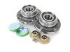ES#2594440 - 1J0501477AKT - Rear Wheel Bearing Kit - Everything you need to replace both wheel bearings with hubs - Assembled By ECS - Audi Volkswagen