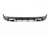 ES#3106593 - 014281ECS02AKT -  Carbon Fiber Rear Diffuser - with Touareg 3 Angular Exhaust Tips - (NO LONGER AVAILABLE) - Add Flare to your exhaust with this Carbon Fiber Rear Diffuser and Diesel Touareg Exhaust tip kit! - Assembled By ECS - 
