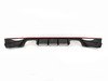 ES#3106593 - 014281ECS02AKT -  Carbon Fiber Rear Diffuser - with Touareg 3 Angular Exhaust Tips - (NO LONGER AVAILABLE) - Add Flare to your exhaust with this Carbon Fiber Rear Diffuser and Diesel Touareg Exhaust tip kit! - Assembled By ECS - 