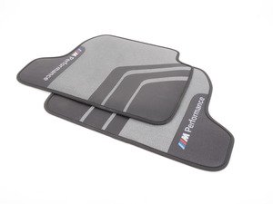 ES#3101454 - 51472409930 - F22 M Performance Floor Mat - rear - Textile floor mats with M Performance logo - Genuine BMW M Performance - BMW