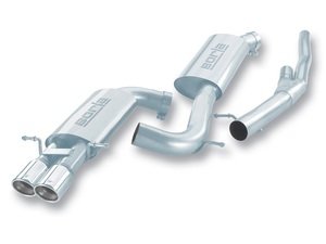 ES#3107254 - 14902 - Performance Cat-Back Exhaust System - 3" stainless steel with dual 4.63" polished stainless tips - Borla - Audi