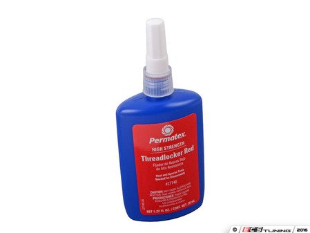 ES#2162843 - 27140 - High Strength Threadlocker - Red - The easiest way to permanently lock a bolt in place - Permatex - Audi BMW Volkswagen Mercedes Benz MINI Porsche