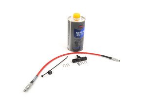 ES#3047965 - 006719ECS02-06KT - ECS Ultimate Clutch Pedal Upgrade Kit  - --Improve your launch and clutch pedal feel-- Includes ECS Exact-Fit Stainless Clutch Hose, Billet Clutch Bleeder Block and hydraulic fluid! - ECS - Volkswagen