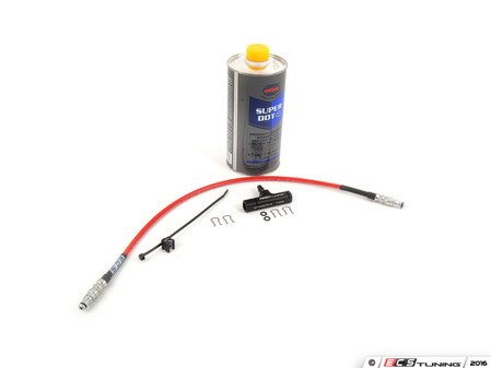ES#3047965 - 006719ECS02-06KT - ECS Ultimate Clutch Pedal Upgrade Kit  - --Improve your launch and clutch pedal feel-- Includes ECS Exact-Fit Stainless Clutch Hose, Billet Clutch Bleeder Block and hydraulic fluid! - ECS - Volkswagen