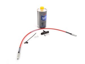 ES#3047896 - 006719ECS01-05KT - ECS Ultimate Clutch Pedal Upgrade Kit  - --Improve your launch and clutch pedal feel-- Includes ECS Exact-Fit Stainless Clutch Hose, Billet Clutch Bleeder Block and hydraulic fluid! - ECS - Volkswagen