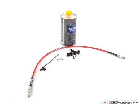 ES#3047896 - 006719ECS01-05KT - ECS Ultimate Clutch Pedal Upgrade Kit  - --Improve your launch and clutch pedal feel-- Includes ECS Exact-Fit Stainless Clutch Hose, Billet Clutch Bleeder Block and hydraulic fluid! - ECS - Volkswagen