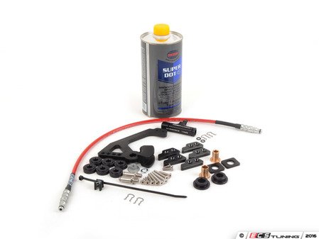 ES#3047981 - 006719ECS02-09KT - ECS Ultimate "Stick Shift Upgrade" Kit - Stage 2 - --Improve your launch,clutch pedal feel & shorten your shifts-- Includes ECS Exact-Fit Stainless Clutch Hose, Solid Shifter Bushings, Billet Clutch Bleeder Block, Adjustable Short Shifter and hydraulic fluid! - ECS - Volkswagen