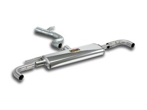ES#3055228 - 771854 - Rear Exhaust Section With Muffler - 409 hi-grade Stainless steel dual exit rear exhaust with silencer - Supersprint - Audi