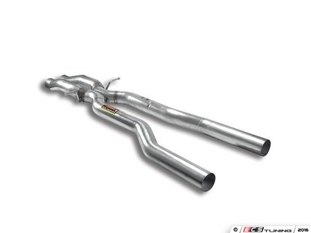 ES#3107682 - 766512kt1 - CatBack Exhaust System - Non-Resonated - 2.5" Stainless steel system with X-pipe - Supersprint - Audi