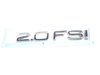 ES#5275 - 8h0853743a2zz - "2.0FSI" Emblem - (NO LONGER AVAILABLE) - All Chrome European font stick on emblem - Genuine European Volkswagen Audi - 