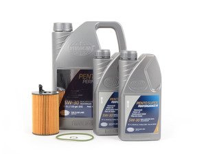 ES#2784436 - C7TDIOCKT2 - Oil Service Kit - Premium - Includes 7 liters of Pento Super Performance 504.00 / 507.00 / (5w-30), filter, and drain plug sealing washer - Assembled By ECS - Audi