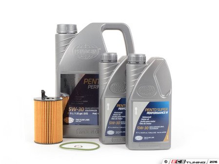 ES#2784436 - C7TDIOCKT2 - Oil Service Kit - Premium - Includes 7 liters of Pento Super Performance 504.00 / 507.00 / (5w-30), filter, and drain plug sealing washer - Assembled By ECS - Audi