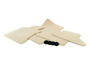 ES#125125 - 51479118619 - Carpeted Floor Mat Set - Cream Beige - Complete set of four floor mats - Genuine BMW - BMW