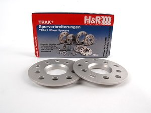 ES#1899551 - 1055571665 -  DR Series TRAK+ Hub Adapter - 5mm (Pair) - Adapts your 57.1mm hub to a 66.5mm center bore - H&R - Audi Volkswagen