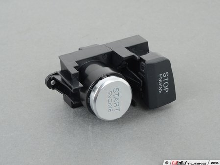 ES#1857513 - 4L0905217B - Start/Stop Switch - aluminum - Located on the center console - For vehicles with push-button start - Genuine Volkswagen Audi - Audi