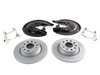 ES#205185 - MK5GTIRKTV2 - ECS Rear Big Brake Kit - Plain Rotors - 282mm Rotors, Caliper Carriers, and Dust Shields - Assembled By ECS - Volkswagen