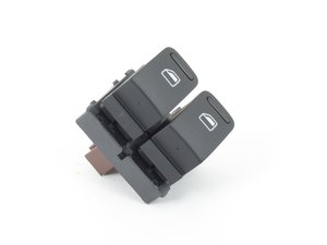 ES#3187217 - 5C5959857BIFZ - Driver Side Window Switch - Satin Black/White - Controls both driver and passenger side window - Genuine Volkswagen Audi - Volkswagen