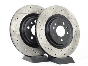 Power Stop For 15-19 Ford Edge Rear Evolution Drilled & Slotted Rotors