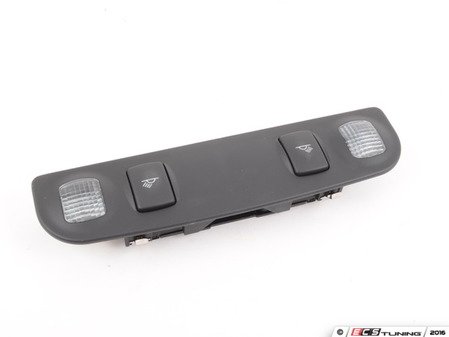 ES#441004 - 8E0947111A6PS - Rear Dome Light Switch - Sabre (Black) - Replace your faulty rear dome light switch - Includes bulbs - Genuine Volkswagen Audi - Audi