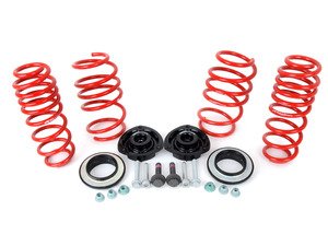 ES#3125729 - 015102ECS0404KT - FK High Tec Lowering Springs - With ECS Heavy Duty Strut Mounts & Install Kit - (NO LONGER AVAILABLE) - Enhance your ride with lowering springs, ECS higher durometer strut mounts and essential install hardware - Assembled By ECS - 