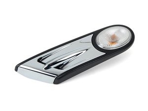 ES#173611 - 63137188614 - Side Turn Signal & Gille - Right - Black / chrome side vent section on the quater panel - Genuine MINI - MINI