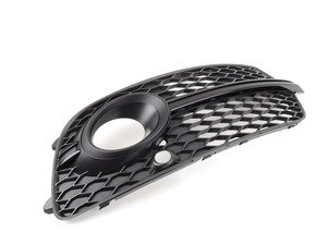 ES#2595668 - 8R0807682NZDE - S-Line Fog Light Grille - Satin/matte Black - Right - Restore the clean look of your exterior - Genuine Volkswagen Audi - Audi