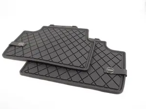 Essentials Rear Rubber Factory Floor Mats Set Black - Priced As Set