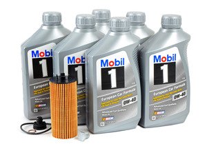 ES#3125863 - 11428570590kt8 - MINI Mobil 1 0w-40 Oil Service Kit Gen 3 2.0L - Priced As Kit - All in one service for your MINI : with Oil Pan Drain Plug - Assembled By ECS - MINI