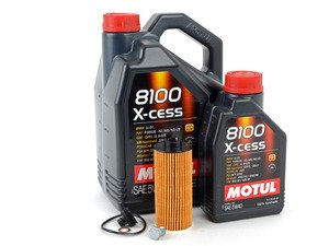 ES#3125870 - 11428570590kt9 - MINI Motul 8100 X-Cess 5w-40 Oil Service Kit Gen 3 2.0L - Priced As Kit - All in one service for your MINI : with Oil Pan Drain Plug - Assembled By ECS - MINI