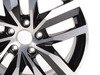 ES#2976554 - 5GM601025CFZZ - 17" Madrid Wheel - Priced Each - 17x7", ET49, 5x112 - Aluminum/Gloss Black - Genuine Volkswagen Audi - Volkswagen