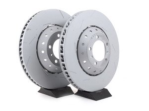 ES#2770723 - 97035140500KT1 - Front Brake Rotors - Pair 15.35" (389.8mm) - Directional front axle fitment - Both left and right - Zimmermann - Porsche