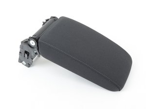 ES#2773808 - 1K0864207FZVU - Cloth Armrest Kit - TItanium Black with gray stitching - Refresh your interior with a replacement armrest. - Genuine Volkswagen Audi - Volkswagen