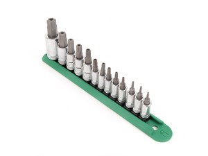 ES#2935017 - KDT80725 - 13 Pc. Internal Torx Bit Socket Set 1/4", 3/8", and 1/2" - Every type of Internal Torx socket in one set - Gear Wrench - Audi BMW Volkswagen Mercedes Benz MINI Porsche