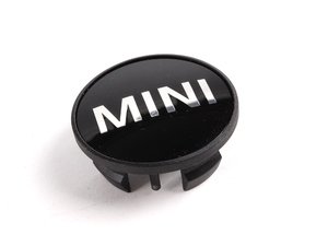 ES#65650 - 36131171069 - Center Cap (54mm) - Priced Each - MINI Logo wheel caps - for factory exposed lug nuts - Genuine MINI - MINI