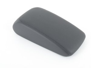 ES#3100339 - 8V0864207H38M - Center Armrest Lid - Leatherette - Sabre (Black) - Replace that worn or broken center armrest lid - Genuine Volkswagen Audi - Audi